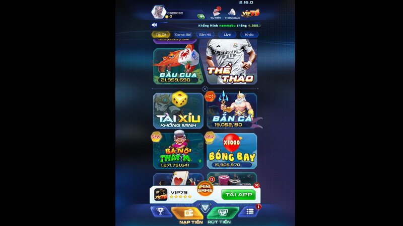 Giới thiệu game tài xỉu VIP79